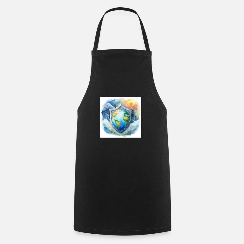 Klimaschutz - Kochschürze - Schwarz