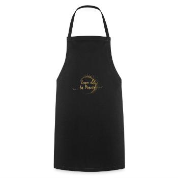 Team der Goldenen Braut - Junggesellinnenabschied Geschenkidee - Kochschürze - Schwarz - Vorne - AI Model Male 185 dark (185cm)