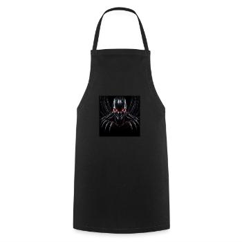 Cyborg avec des griffes et des yeux rouges sur HG foncé - Tablier de cuisine - noir - Devant - AI Model Male 185 dark (185cm)