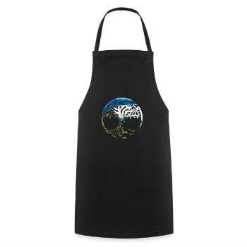 Tree of LifeZillertal - Cooking Apron - black - Front - AI Model Male 185 dark (185cm)