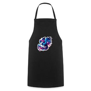 Astrological Dragon Constellation Horoscope - Cooking Apron - black - Front - AI Model Male 185 dark (185cm)