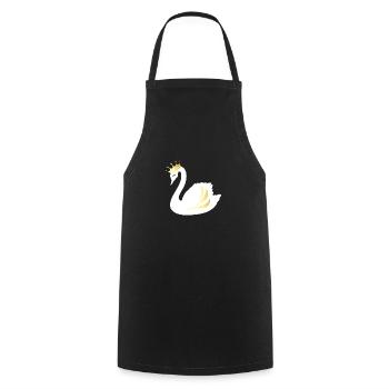 Cygne Doré - Tablier de cuisine - noir - Devant - AI Model Male 185 dark (185cm)