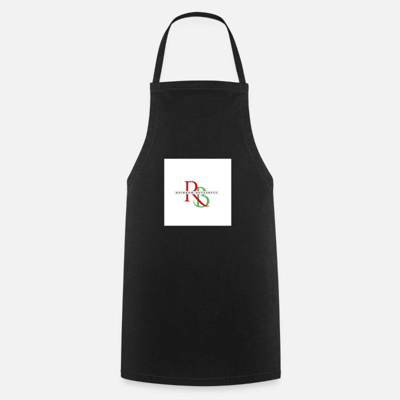 rainbow butterfly créa - Tablier de cuisine - noir