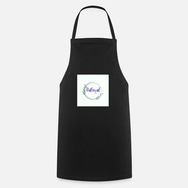 Natural Life rainbow butterfly created - Cooking Apron - black