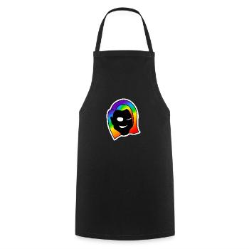 Freches Zwinkern : Sticky Queer Pride - Kochschürze - Schwarz - Vorne - AI Model Male 185 dark (185cm)