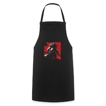 Barbarenhorde - Kochschürze - Schwarz - Vorne - AI Model Male 185 dark (185cm)