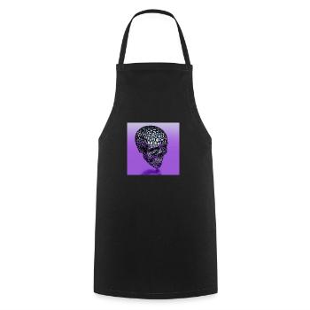 CRANE POURPRE - Tablier de cuisine - noir - Devant - AI Model Male 185 dark (185cm)