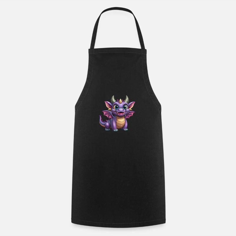 Dragon monstre - Tablier de cuisine - noir