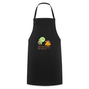 Franklin's Future: Free Money for a Free People - Cooking Apron - black - Front - AI Model Male 185 dark (185cm)