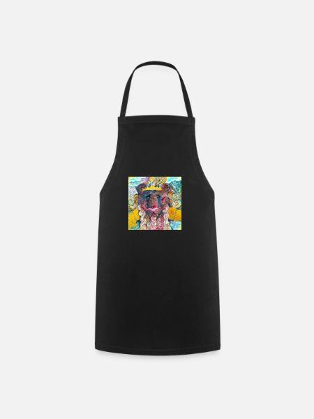 Warrior Lion - Cooking Apron - black