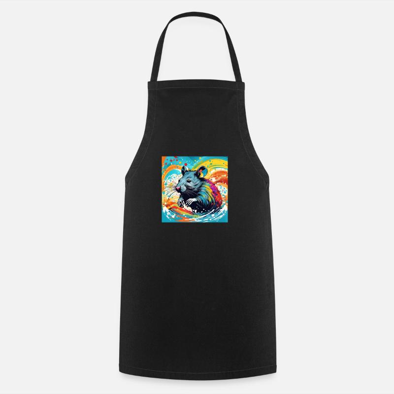 Couleur du rat - Tablier de cuisine - noir