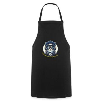 Soft Kitty Gifts - Cooking Apron - black - Front - AI Model Male 185 dark (185cm)