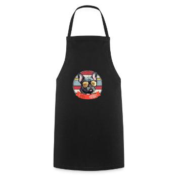 Dog Paw High Five Pet Lover Animal Owner Dog Lover - Cooking Apron - black - Front - AI Model Male 185 dark (185cm)