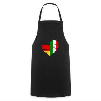 Italia Italian Germany Italy - Cooking Apron - black - Front - AI Model Male 185 dark (185cm)