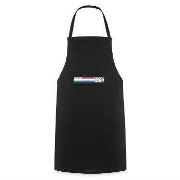 Retro 1981 Limitierte Auflage - Kochschürze - Schwarz - Vorne - AI Model Male 185 dark (185cm)