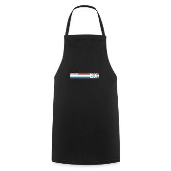 Retro 1991 Limitierte Auflage - Kochschürze - Schwarz - Vorne - AI Model Male 185 dark (185cm)