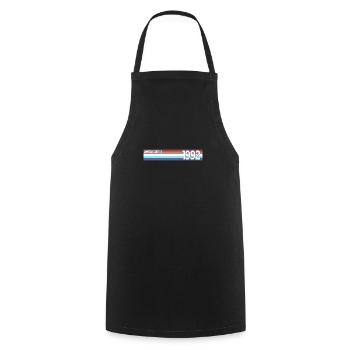 Retro 1992 Limitierte Auflage - Kochschürze - Schwarz - Vorne - AI Model Male 185 dark (185cm)
