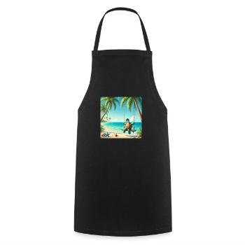 Rocker - Cooking Apron - black - Front - AI Model Male 185 dark (185cm)