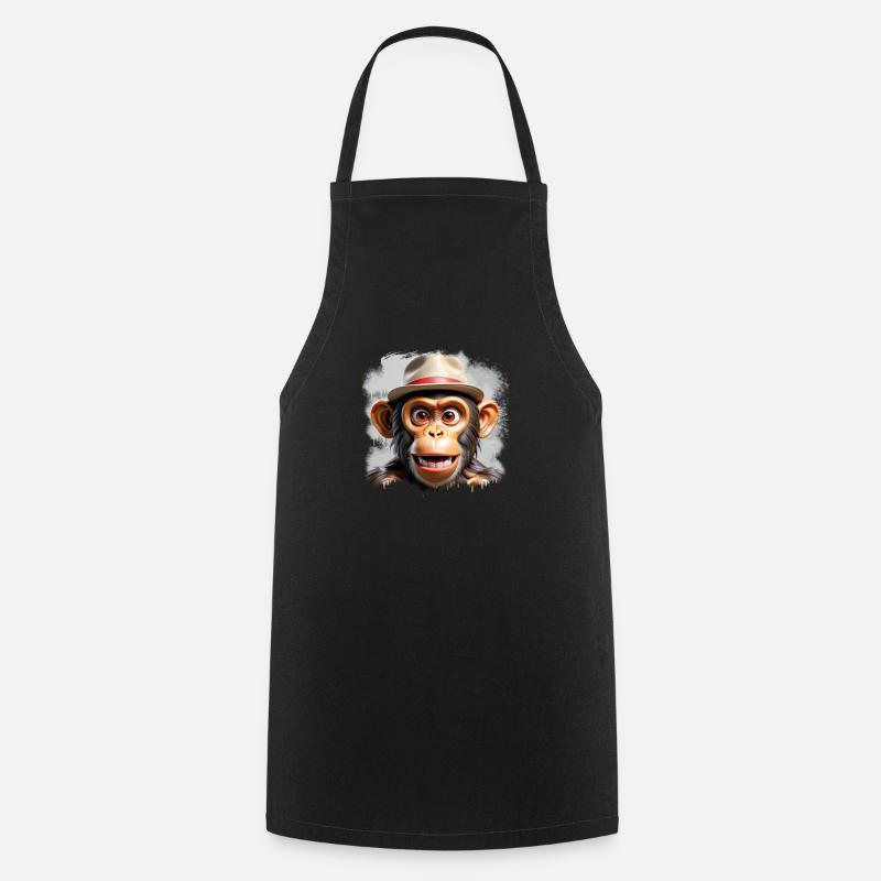 Monkey X - Cooking Apron - black