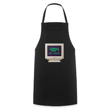 CRT Design - 404 Not found - Cooking Apron - black - Front - AI Model Male 185 dark (185cm)