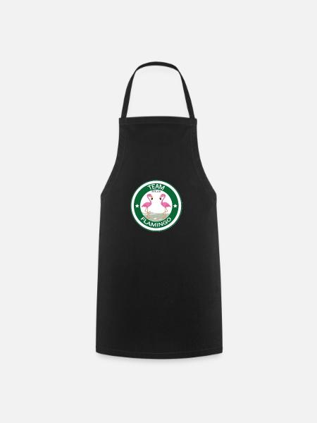 Team Flamingo - Kochschürze - Schwarz