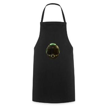 Casque futuriste élégant - Tablier de cuisine - noir - Devant - AI Model Male 185 dark (185cm)