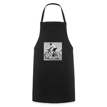 Cycliste - Tablier de cuisine - noir - Devant - AI Model Male 185 dark (185cm)