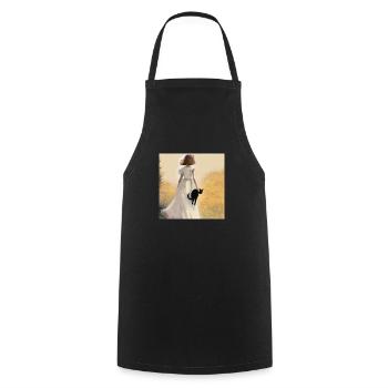 C’est du temps pour nous - Tablier de cuisine - noir - Devant - AI Model Male 185 dark (185cm)