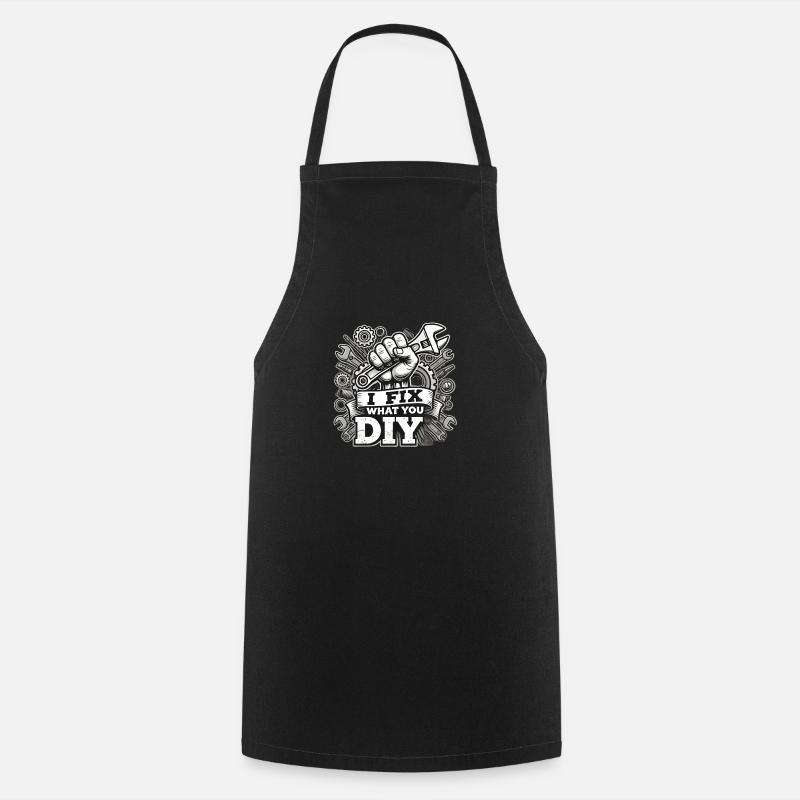 Handyman Christmas DIY - Cooking Apron - black