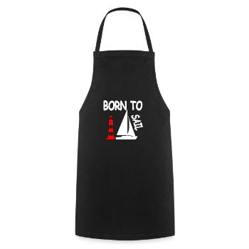 Voile - Tablier de cuisine - noir - Devant - AI Model Male 185 dark (185cm)