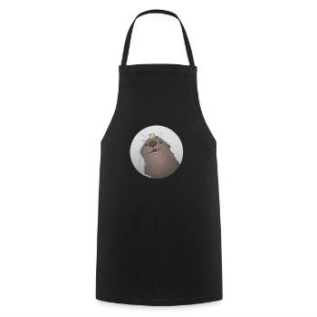 Tazz Talks | JoJo - Cooking Apron - black - Front - AI Model Male 185 dark (185cm)