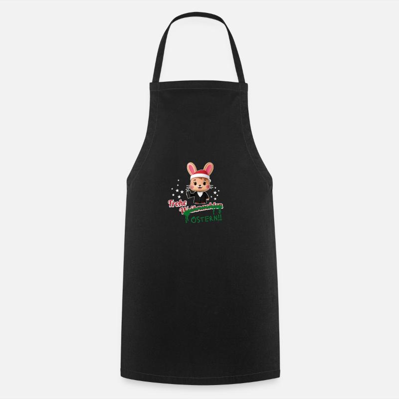 Joyeux Noël... ou Pâques ? - Tablier de cuisine - noir