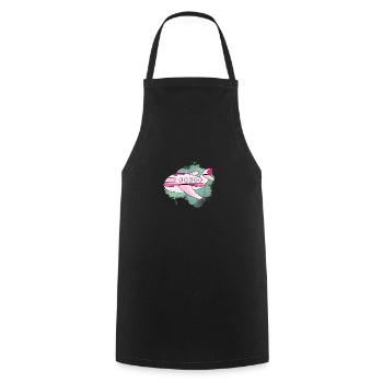 Avion - Tablier de cuisine - noir - Devant - AI Model Male 185 dark (185cm)
