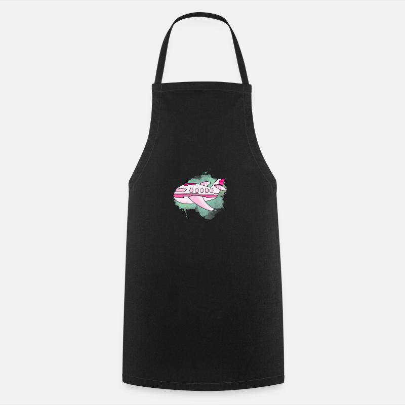 Avion - Tablier de cuisine - noir