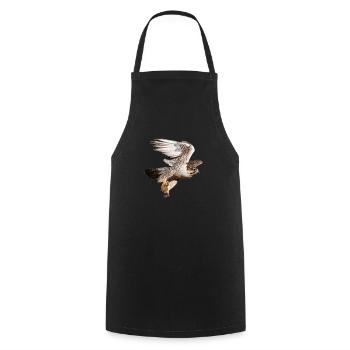 Sacred Falcon in flight - Cooking Apron - black - Front - AI Model Male 185 dark (185cm)