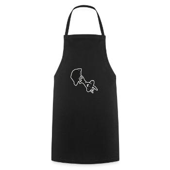 Wingfoiling - Cooking Apron - black - Front - AI Model Male 185 dark (185cm)