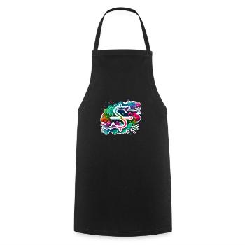 Zodiac Sagittarius - Cooking Apron - black - Front - AI Model Male 185 dark (185cm)