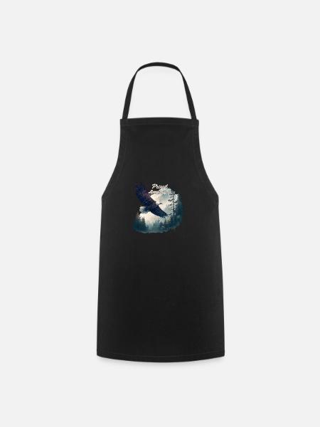 Fier Américain - Tablier de cuisine - noir