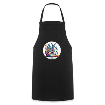 Netherlands Colorful LGBTQ - Cooking Apron - black - Front - AI Model Male 185 dark (185cm)