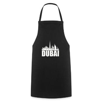 Horizon de Dubaï 1 - Tablier de cuisine - noir - Devant - AI Model Male 185 dark (185cm)