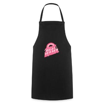 Best Mama | Best Mother - Cooking Apron - black - Front - AI Model Male 185 dark (185cm)