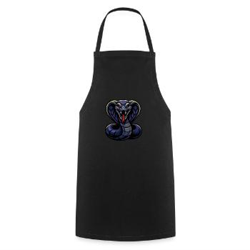 Cobra – Blaze Fury | Urban Zodiac Mascot - Cooking Apron - black - Front - AI Model Male 185 dark (185cm)