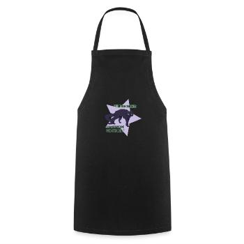 Shadowstar Shadowstar Warrior Cats cool cat - Cooking Apron - black - Front - AI Model Male 185 dark (185cm)