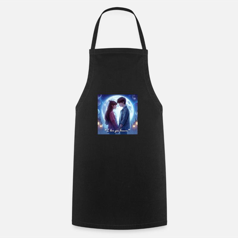 Je t’aime - Tablier de cuisine - noir