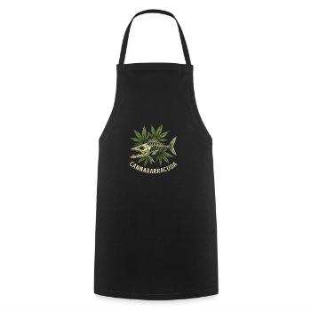 Cannabarracuda - Kochschürze - Schwarz - Vorne - AI Model Male 185 dark (185cm)