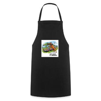 Découvrez notre chemise Camperliebe 50+ de haute qualité - Tablier de cuisine - noir - Devant - AI Model Male 185 dark (185cm)
