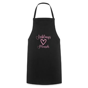 Favorite person - Cooking Apron - black - Front - AI Model Male 185 dark (185cm)