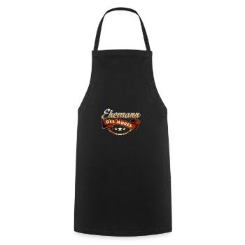 Ehemann des Jahres RAHMENLOS Geschenk - Kochschürze - Schwarz - Vorne - AI Model Male 185 dark (185cm)