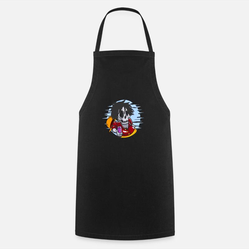 pirate skull relax - Cooking Apron - black