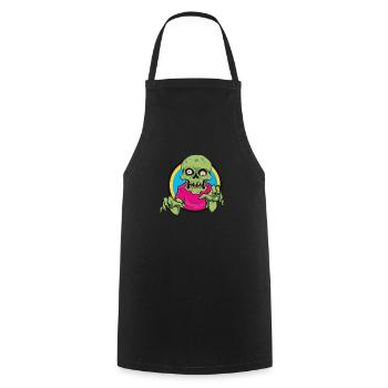 Zombie Halloween Shirt - Kochschürze - Schwarz - Vorne - AI Model Male 185 dark (185cm)
